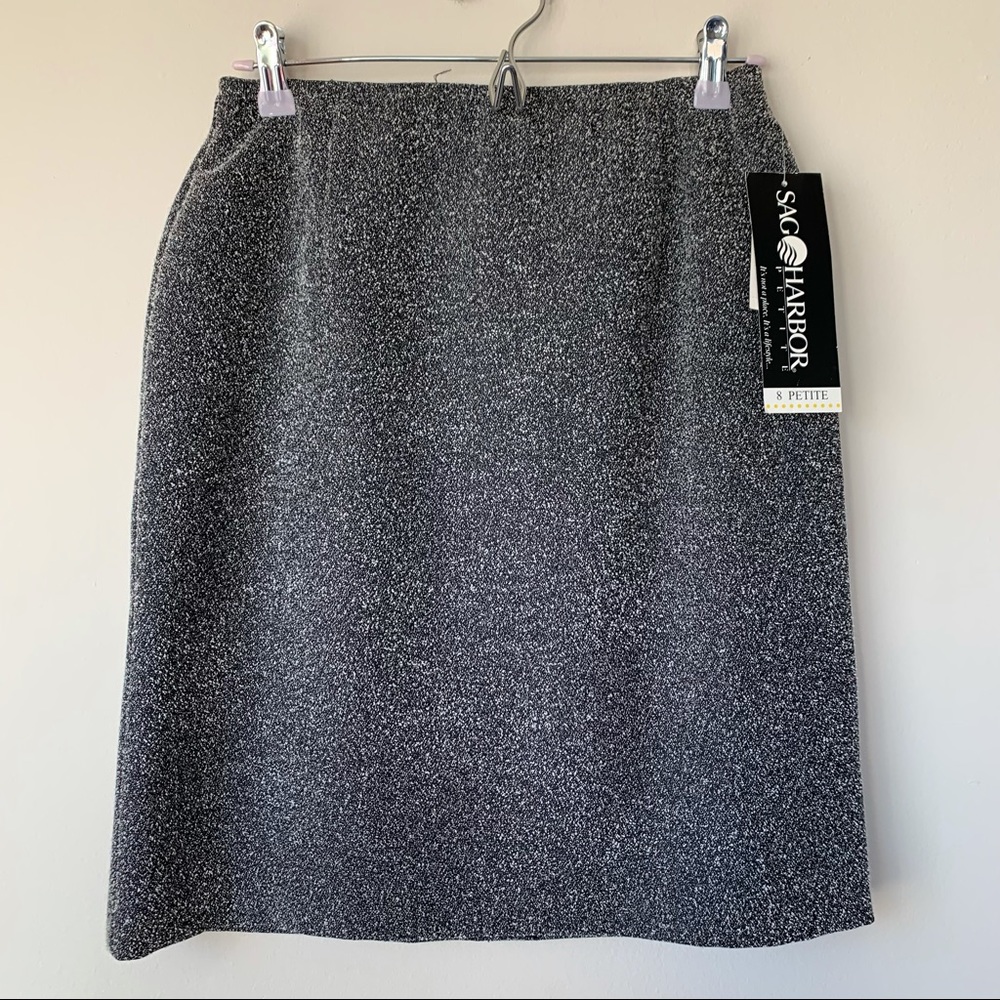 Sag Harbor NWT Deadstock Vintage Pencil Skirt Business Career Size 8 Petite